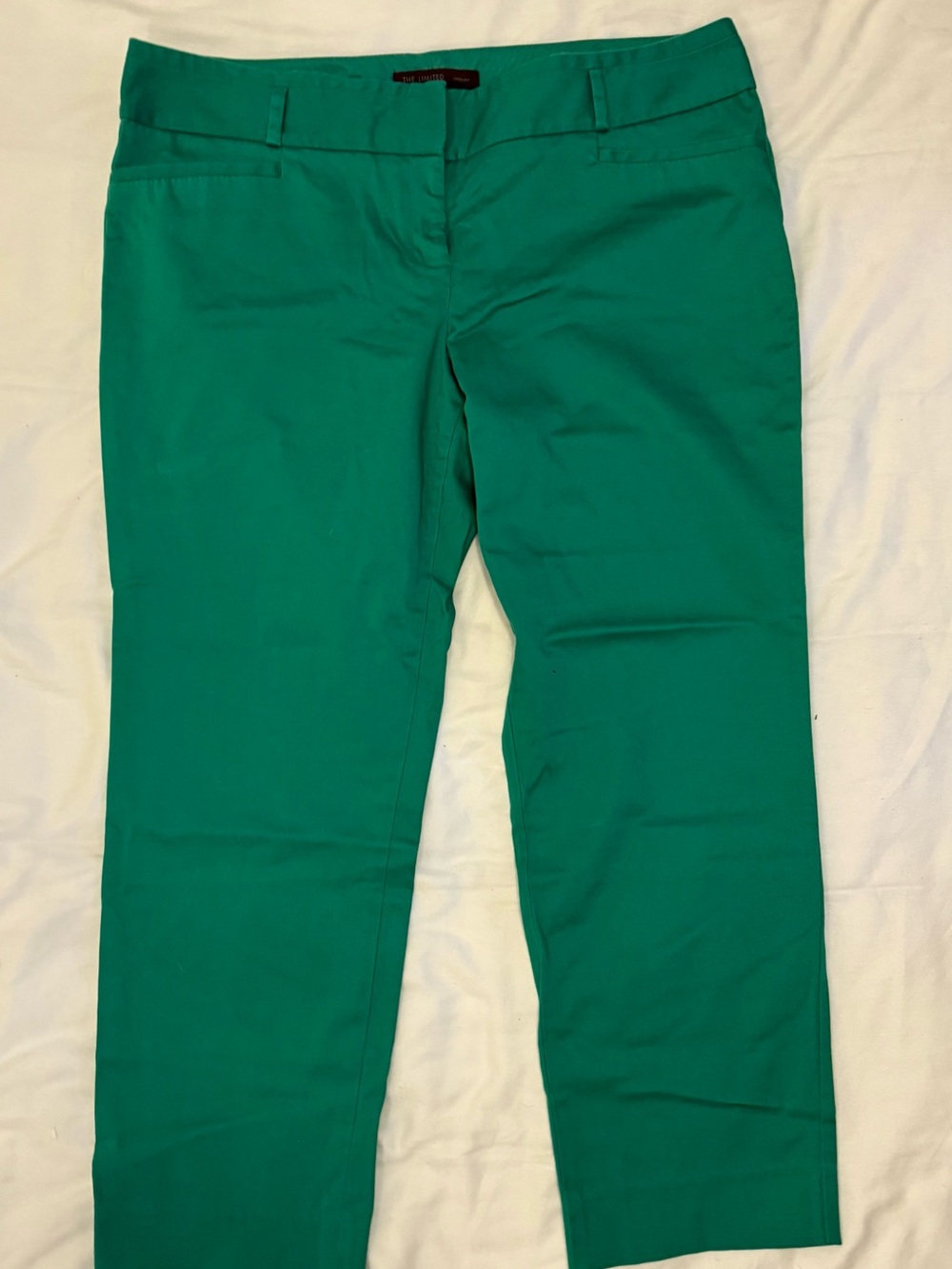 The Limited Emerald Green Cropped Slim Pants